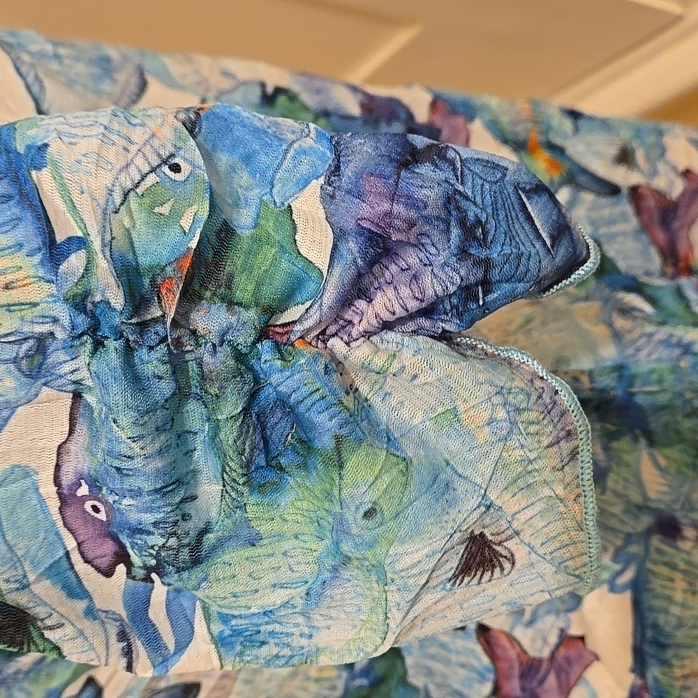 Snoskins gauzy tropical fish top Sz M 🎁 - Picture 4 of 7